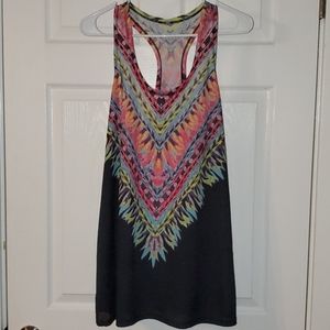 Multicolored neon tank top